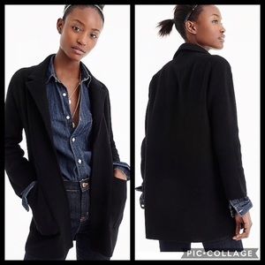 Jcrew Sophie open front sweater blazer in black